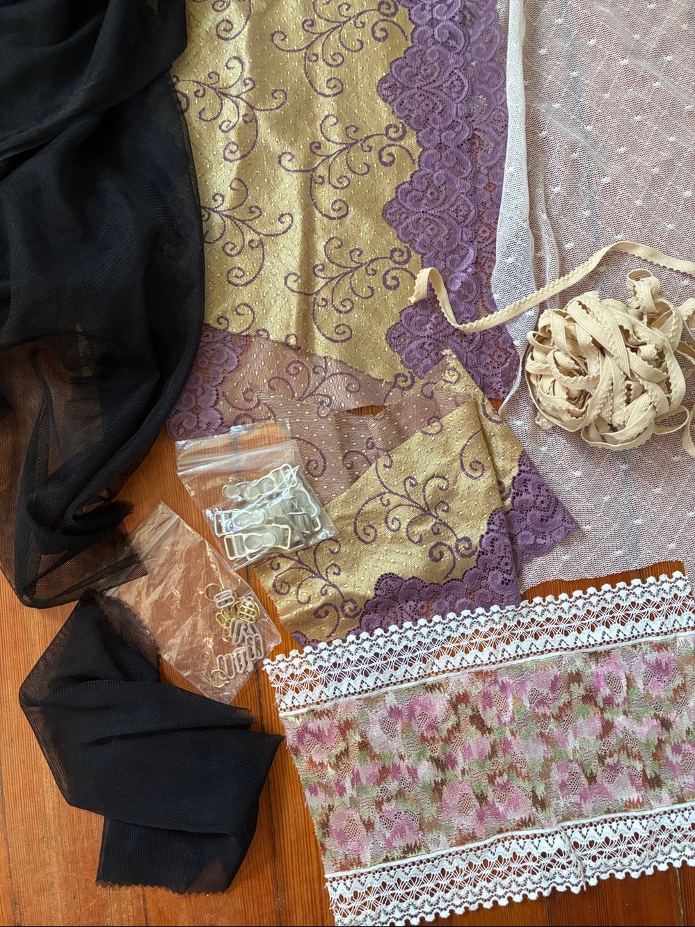 NWOT fabric sewing supplies for making lingerie